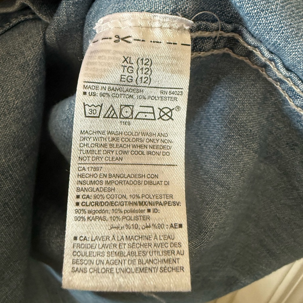 Girls Old Navy Tori Denim Dress - Picture 6 of 9